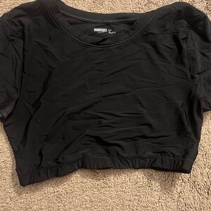 Black Women's Cropped T Shirt